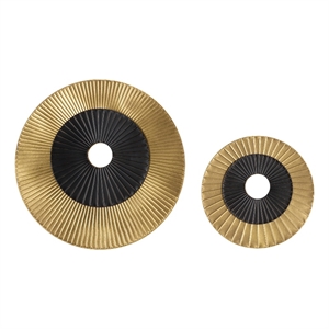 Safavieh Cathy Eclipse Discs Set Of 2 Iron in Gold / Black