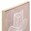 Safavieh The Stranger 30X40 Wood Framed Wall Art in Mauve / Mauve