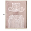 Safavieh The Stranger 30X40 Wood Framed Wall Art in Mauve / Mauve