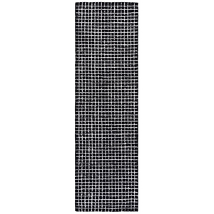 Safavieh Abstract 2'-3&quot x 8'-0&quot Polyester Hand Tufted Rug in Ivory / Black