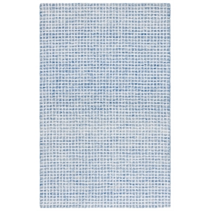 Safavieh Abstract 3'-0&quot x 5'-0&quot Polyester and Cotton Hand Tufted RuginIvory/Blue