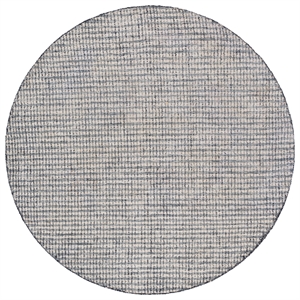 Safavieh Abstract 6'-0&quot x 6'-0&quot Wool and Jute Hand Tufted Rug in Ivory / Black