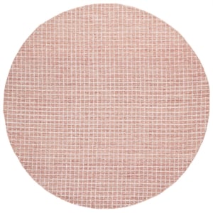 Safavieh Abstract 6'-0&quot x 6'-0&quot Polyester Hand Tufted Rug in Ivory / Blush