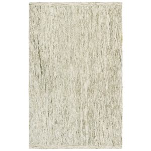 Safavieh Abstract 6'-0&quot x 9'-0&quot Wool and Cotton Hand Tufted Rug in Green / Ivory