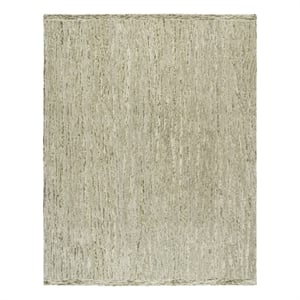 Safavieh Abstract 8'-0&quot x 10'-0&quot Wool and Cotton Hand Tufted Rug in Green /Ivory