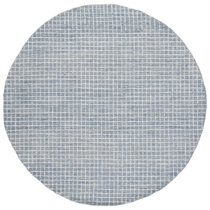 Safavieh Abstract 6'-0&quot x 6'-0&quot Polyester and Cotton Hand Tufted RuginIvory/Blue