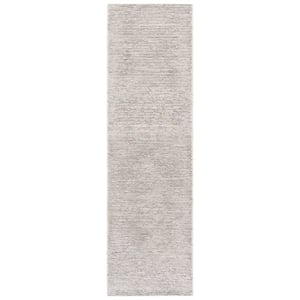 Safavieh Abstract 2'-3&quot x 8'-0&quot Polyester Hand Tufted Rug in Silver / Taupe