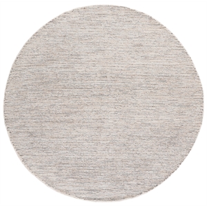 Safavieh Abstract 6'-0&quot x 6'-0&quot Polyester  Hand Tufted Rug in Silver / Taupe
