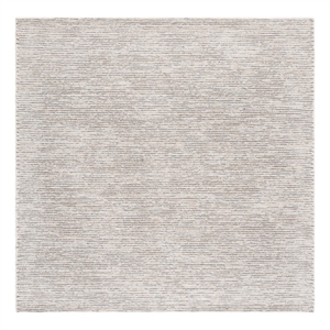 Safavieh Abstract 6'-0&quot x 6'-0&quot Polyester  Hand Tufted Rug in Silver / Taupe