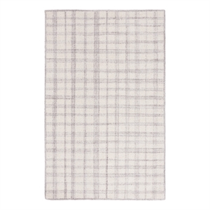 Safavieh Abstract 5'-0&quot x 8'-0&quot Wool Hand Tufted Rug in Ivory / Silver