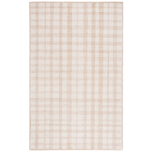 Safavieh Abstract 3'-0&quot x 5'-0&quot Wool Hand Tufted Rug in Ivory / Gold