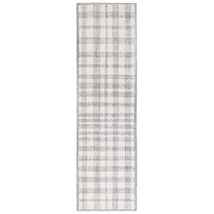 Safavieh Abstract 2'-3&quot x 8'-0&quot Wool Hand Tufted Rug in Ivory / Gray
