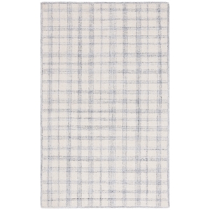 Safavieh Abstract 3'-0&quot x 5'-0&quot Wool Hand Tufted Rug in Ivory / Gray