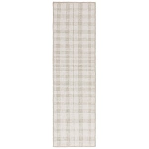 Safavieh Abstract 2'-3&quot x 8'-0&quot Wool Hand Tufted Rug in Ivory / Sage