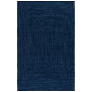 Safavieh Braided 2'-0&quot x 3'-0&quot Polypropylene Hand Woven Rug in Navy