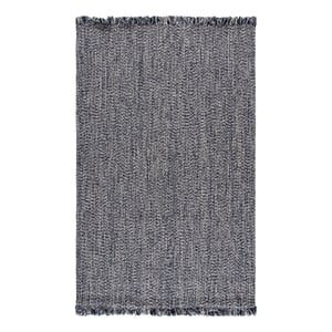 Safavieh Braided 300 6'-0&quot x 6'-0&quot Polypropylene Hand Woven Rug in Navy