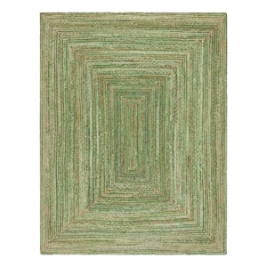 Safavieh Cape Cod 11'-0&quot x 15'-0&quot Jute and Cotton Hand Woven Rug inGreen/Natural