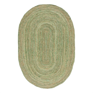 Safavieh Cape Cod 3'-0&quot x 5'-0&quot Jute and Cotton Hand Woven Rug in Green /Natural
