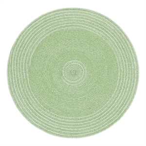 Safavieh Braided 3'-0&quot x 3'-0&quot Wool  Hand Woven Rug in Green / Ivory