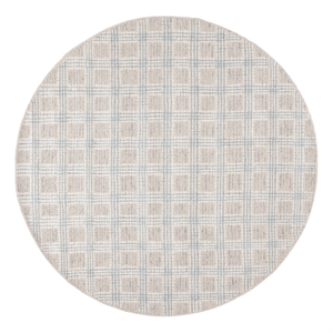 Safavieh Ebony 9'-0&quot x 9'-0&quot Wool  Hand Tufted Rug in Silver / Ivory