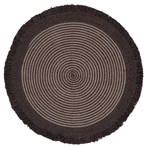 Safavieh Braided 6'-0&quot x 6'-0&quot Wool  Hand Woven Rug in Brown