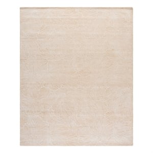 Safavieh Ebony 9'-0&quot x 12'-0&quot Wool and Cotton Hand Tufted Rug in Gold / Ivory