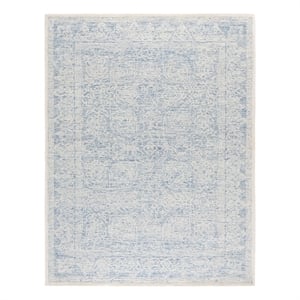 Safavieh Ebony 10'-0&quot x 14'-0&quot Wool and Cotton Hand Tufted Rug in Blue / Ivory