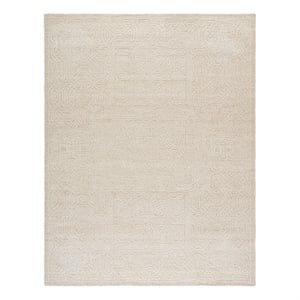 Safavieh Ebony 10'-0&quot x 14'-0&quot Wool and Cotton Hand Tufted Rug in Gold / Ivory