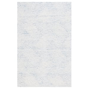 Safavieh Ebony 10'-0&quot x 14'-0&quot Wool and Cotton Hand Tufted Rug in Blue / Ivory