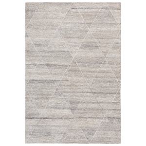 Safavieh Casablanca Shag 6'-0&quot x 9'-0&quot Wool Hand Tufted Rug in Beige / Gray