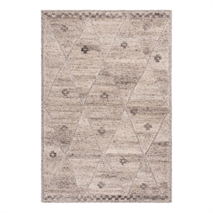 Safavieh Casablanca Shag 5'-0&quot x 8'-0&quot Wool Hand Tufted Rug in Natural / Beige