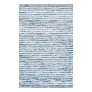 Safavieh Ebony 4'-0&quot x 6'-0&quot Wool and Cotton Hand Tufted Rug in Light Blue/Ivory