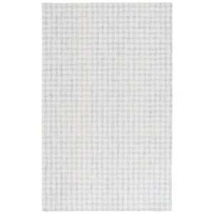 Safavieh Ebony 11'-0&quot x 15'-0&quot Wool and Cotton Hand Tufted Rug in Blue / Ivory