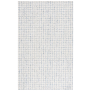 Safavieh Ebony 2'-0&quot x 3'-0&quot Wool and Cotton Hand Tufted Rug in Blue / Ivory