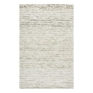Safavieh Ebony 4'-0&quot x 6'-0&quot Wool and Cotton Hand Tufted Rug in Green / Ivory