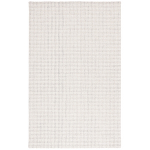 Safavieh Ebony 2'-0&quot x 3'-0&quot Wool and Cotton Hand Tufted Rug in Light Gray/Ivory