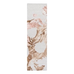 Safavieh Fifth Avenue 2'-3&quot x 8'-0&quot Wool  Hand Tufted Rug in Beige / Rust