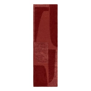 Safavieh Fifth Avenue 2'-3&quot x 9'-0&quot Wool  Hand Tufted Rug in Rust