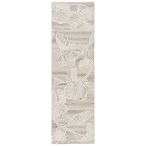 Safavieh Glamour 2'-3&quot x 8'-0&quot Wool Hand Tufted Rug in Light Brown / Ivory
