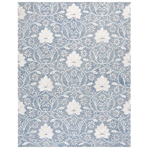Safavieh Glamour 9'-0&quot x 12'-0&quot Wool Hand Tufted Rug in Blue / Ivory