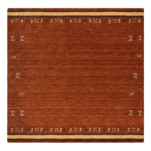 Safavieh Himalaya 6'-0&quot x 6'-0&quot Wool  Hand Loomed Rug in Rust
