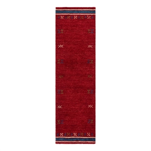 Safavieh Himalaya 2'-3&quot x 8'-0&quot Wool  Hand Loomed Rug in Red