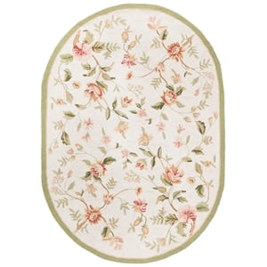 Safavieh Chelsea 6'-0&quot x 8'-0&quot Wool  Hand Hooked Rug in Ivory