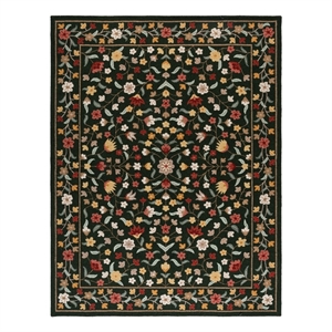Safavieh Chelsea 8'-0&quot x 10'-0&quot Wool and Cotton Hand Tufted Rug in Green / Red