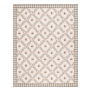 Safavieh Chelsea 10'-0&quot x 14'-0&quot Wool  Hand Hooked Rug in Ivory / Green