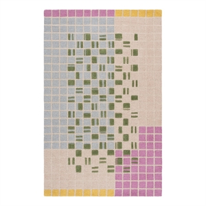 Safavieh Genre 4'-0&quot x 6'-0&quot Wool and Cotton Hand Tufted Rug in Pink / Green