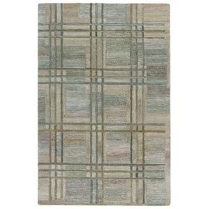 Safavieh Genre 8'-0&quot x 10'-0&quot Polyester Hand Tufted Rug in Green / Beige