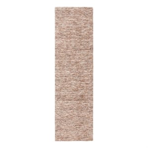 Safavieh Himalaya 2'-3&quot x 8'-0&quot Wool and Cotton Handloomed Rug in Rust / Beige