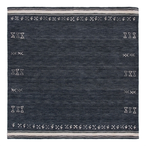 Safavieh Himalaya 10'-0&quot x 10'-0&quot Wool  Hand Loomed Rug in Charcoal