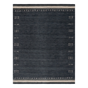 Safavieh Himalaya 6'-0&quot x 8'-0&quot Wool  Hand Loomed Rug in Charcoal
